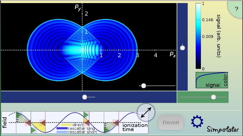 Snapshot of the simpolator in action
